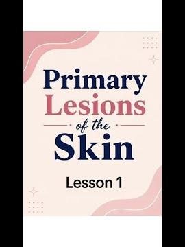 Learn five primary lesions of the skin and ways to remember them. #beautyschool #Anatomy #cosmetolog