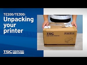 TSC TE200/TE300: Unpacking your printer