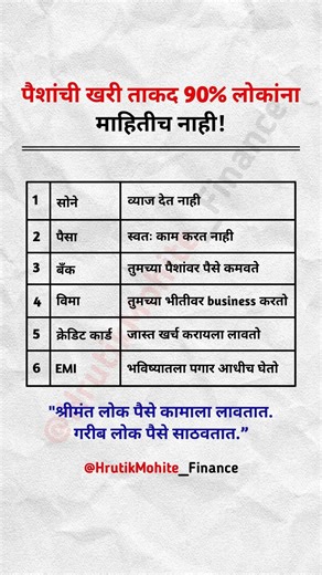 पैशांची खरी ताकद 90% लोकांना माहितीच नाही | #finance #shorts