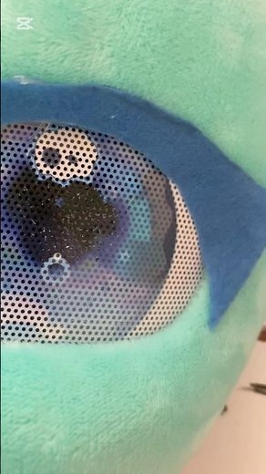 Making kigurumi fursuit head again😆💙🩵👽