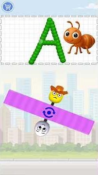 ABC Song in Draw to Smash #abcsong #alphabetsong #alphabet #puzzlegame #ytshorts