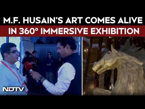 M.F. Husain's Art Comes Alive in 360° Immersive Exhibition | Exclusive NDTV Tour