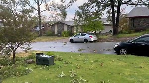 1.3K views · 67 reactions | Lot of damage in Walnut Valley from straight line thunderstorm winds. This is very close to the tornado path from March 31st. Video from Allan Snyder. #arwx | Meteorologist James Bryant | Facebook