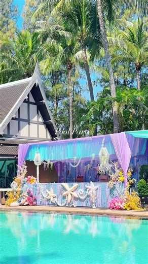 Design by PeeraPach(POM) | Pool Party Mood “We Do It More” สร้างด้วยรักทำด้วยใจ... We offer decor theme in a variety of color & according to your budget. Have a... | Instagram