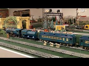 Lionel Standard Gauge Trains Running On The Layout.