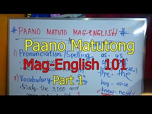 💓Paano Matuto Mag English Part 1