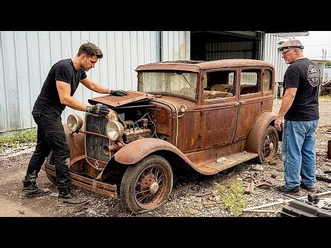 Restoring a Rusted 1930s Ford Model A: Can We Save This Classic?🇺🇸