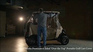 Universal - Premium 4-Sided "Over the Top" Portable Cover for Golf Car