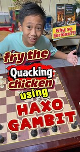 HAXO Gambit, fry the quacking chicken in 7 moves♟️♟️😱😱 #chess #gameplay #fblifestyle #trendingnow #goodvibes | GeozanMoves