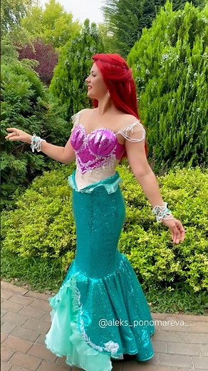 Ariel costume💜#disneyprincess #cosplay #disneycosplay #ariel #arielcosplay #littlemermaid #mermaid