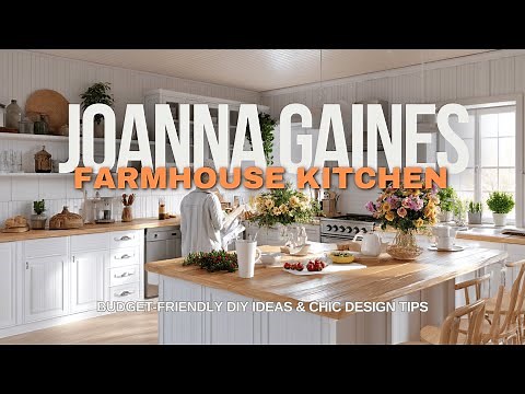 Joanna Gaines Inspired Farmhouse Kitchen Makeover | Budget-Friendly DIY Ideas & Chic Design Tips