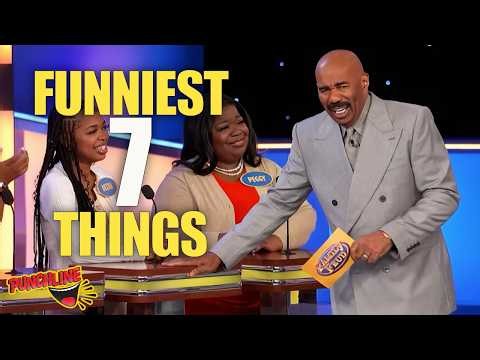 The Funniest “7 Things” Answers on Family Feud | Steve Harvey Reacts