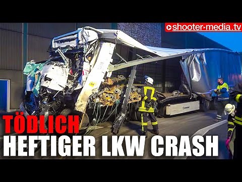 ❌ A8: Heftiger & Tödlicher LKW-Unfall ❌ Rettung Fahrer erst nicht möglich 🚒 Vollsperrung + Bergung