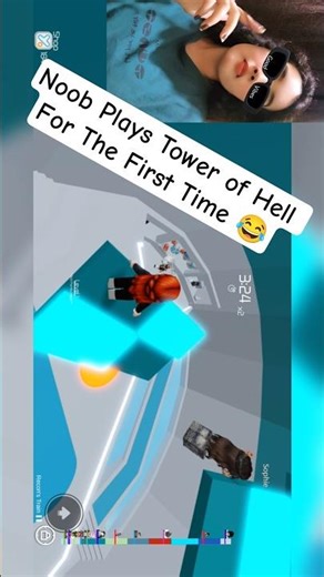 How to fail Tower of Hell 😂🔥 Roblox beginner gameplay #roblox #shorts