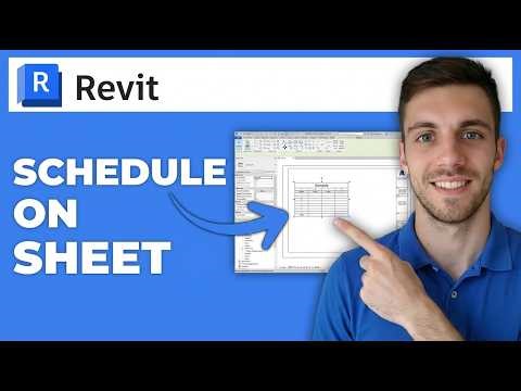 How To Place a Schedule on a Sheet in Revit 2026 (Add Schedules Easily )