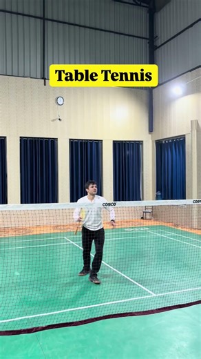 Different sportspersons playing Badminton 🏸😂 #badminton #funny #comedy #laugh #sports #cricket