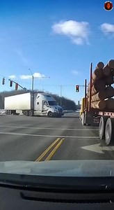 Logging Truck Runs Red Light, Slams Into 18-Wheeler During Left Turn CEDAR FALLS, WASHINGTON — A violent collision at a busy intersection was caught on camera this week after a logging truck ran a red light and crashed into an 18-wheeler that was in the middle of a left turn, according to authorities. Footage from a nearby traffic camera shows the semi-truck beginning its turn when the fully loaded logging truck enters the intersection at high speed against a red signal. The logging truck strike
