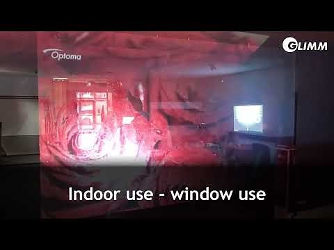 4K 100% Transparent holographic screen - Shortest projection distance