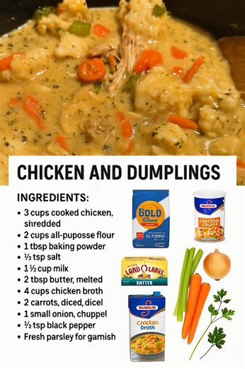 This is the BEST Chicken and Dumplings recipe with easy homemade fluffy dumplings from scratch! Must express something to keep getting my recipes.... Thank you. FULL RECIPE 💬👇 | Easy recipes life