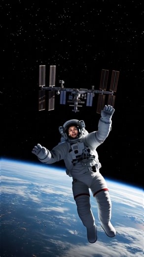 A astronaut in the space station #solarcomeback #planet #cosmicexploration #spacetravel