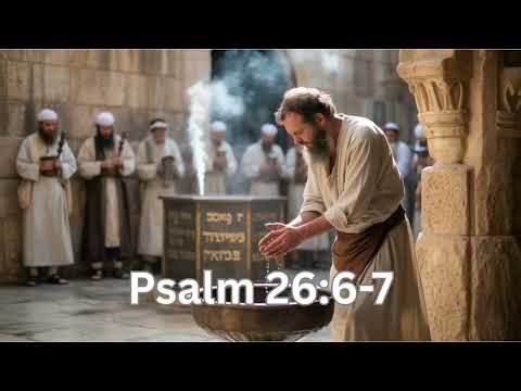 Psalm 26:6-7 "Clean Hands at God's Altar"