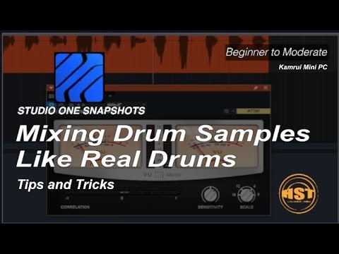 Mixing Drum Samples Like Real Drums - Studio One Snapshots