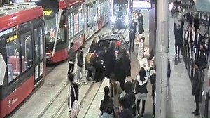 A group of strangers had to help carry a car off the tram tracks at Town Hall after a driver took a very wrong turn. 🚘 But near-misses and car accidents have not been a rare occurrence in recent months. NSW Transport Minister Andrew Constance said the behaviour of pedestrians and drivers on the light-rail tracks is "unacceptable". "Tram tracks are for trams," he said. Mr Constance said he hopes the footage reminds people of the dangers of ignoring trams in the city. 📹: Transport for NSW | ABC 