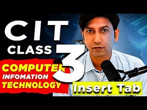 CIT Computer Basic Course Lecture 3 | MS Word Insert Tab Features Explained