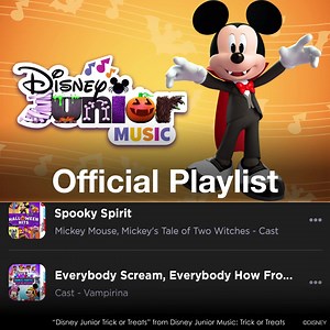 656 reactions · 203 shares | Boo!  Get in the Halloween spirit with your favorite songs from the Disney Junior Halloween Playlist! Listen now and add to your playlist collection. | Walt Disney Records | Facebook