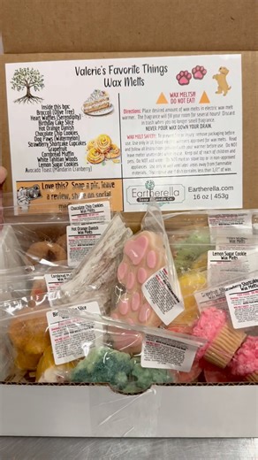 Announcing August's wax melt subscription box! https://eartherella.com/products/subscription-box-fun-shaped-wax-melts-1-lb-16-oz | Eartherella Soap & Candle Co., LLC