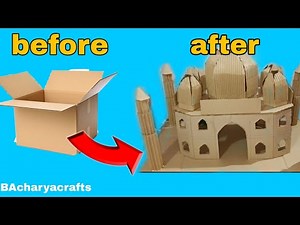 How to make Tajmahal 3d model || making taj mahal for school project || DlY tajmahal model