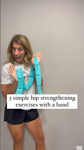 3 best hip strengthening exercises with a resistance band for beginners