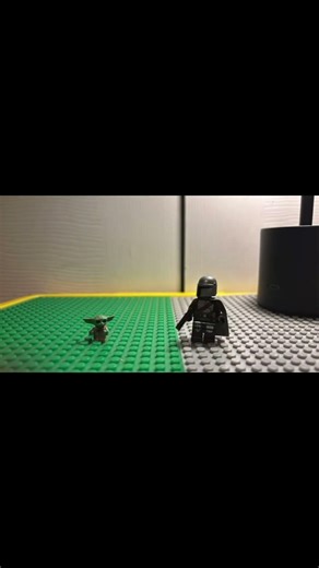 Baby Yoda vs The Mandalorian #Starwars #lego #stopmotion #darthvader #mandalorian #funny #laser