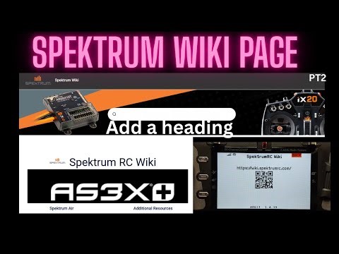 SPEKTRUM RC WIKI PAGE AS3X SAFE RECEIVER PROGRAMMING INFO RC AIRPLANE HELP PT 2