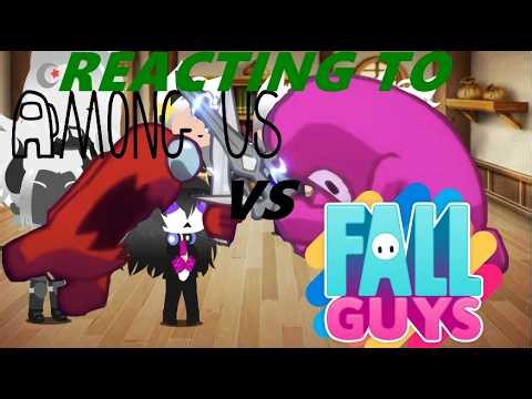 Demon Girls react to Among Us vs Fall Guys