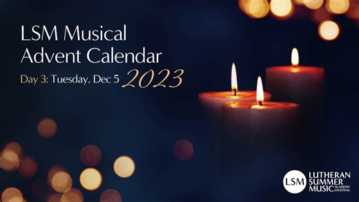 28 reactions · 13 shares | 2023 LSM Musical Advent Calendar. Day 3: Tuesday, December 5 Come with us, O blessed Jesus Text: John Henry Hopkins Jr. (1820-1891) Music: Johann Schop (1600-1665) Arr. by Johann Sebastian Bach (1685-1750) Excerpted from the LSM Bach Cantata Eucharist, July 16, 2023 Chad Fothergill, conductor LSM Cantata Chorus LSM Cantata Orchestra LSM Community | Lutheran Summer Music (LSM) | Facebook