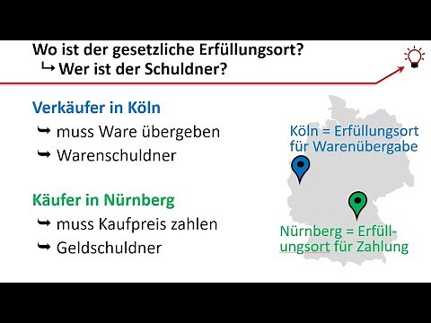 Der Erfüllungsort bei Lieferung und Zahlung