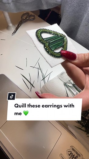 Beaded Porcupine Quill Earrings Tutorial 💚
