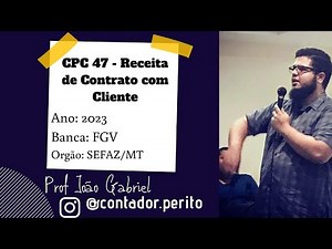 FGV | SEFAZ/MT | 2023 | CPC 47 - Revenue from Contracts with Customers