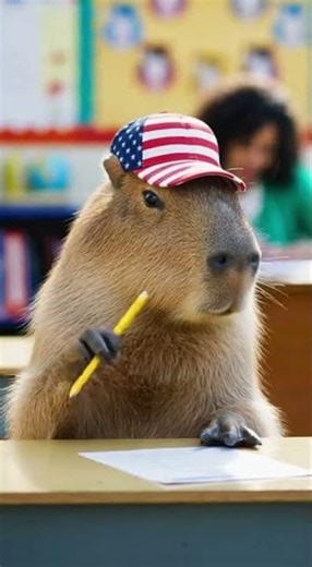 Capybara – Test Taking Chaos #capybara #animals