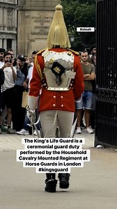 1.1K reactions · 14 shares | The King's Life Guard is a ceremonial guard duty performed by the Household Cavalry Mounted Regiment at Horse Guards in London #kingsguard | Roleah Palado Guerrero | Facebook