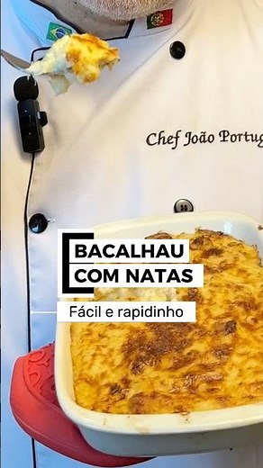 Bacalau com Natas, o prato mais querido da gastronomia portuguesa! Gratinado e cheio de sabor.