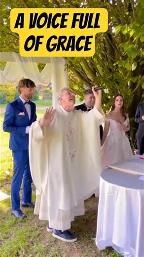 When a Catholic Priest Began Singing, the Whole Ceremony Felt Different