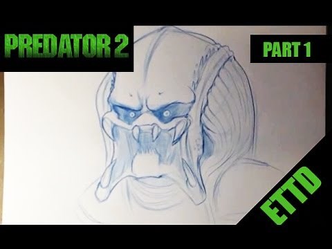 How to Draw Predator 1/2 - Easy Things To Draw