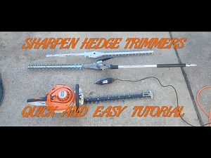 Sharpening Your Hedge Trimmer Blades : Quick and Easy Tutorial #LIKEABOSS