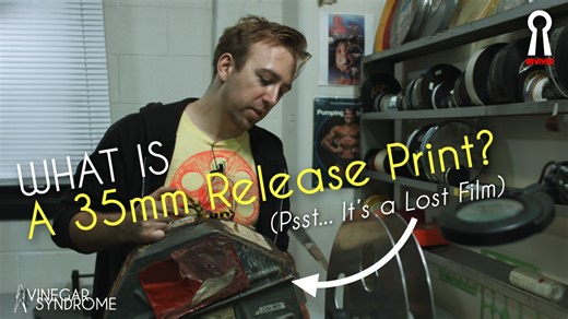 39K views · 324 reactions | Locating a lost film always begins and ends with mystery at Vinegar Syndrome... Join VS archivist and REVIVER programmer Oscar as he tries not to give away the secrets of this premiere new sub-label release while winding through a one-of-a-kind 35mm release print!  Pre-order the limited edition spot gloss slipcover at a specially discounted rate this weekend only at VinegarSyndrome.com | Vinegar Syndrome | Facebook