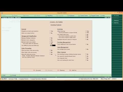 Use Actual and Billed Quantity in Tally.Erp9/S.NO-28