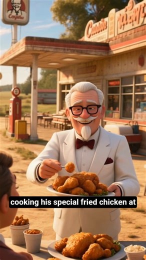 The True Story of KFC 🍗 | Never Give Up | Inspirational#shorts #KFC #ColonelSanders #NeverGiveUp