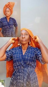 Simple gele tutorial #GoldBridal #gele #tutorial | Gold bridal