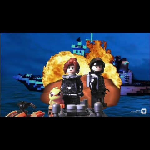 Lego secret agents escape from the ship #lego #stopmotion #secretagents